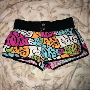 Colorful roxy board/ swim shorts